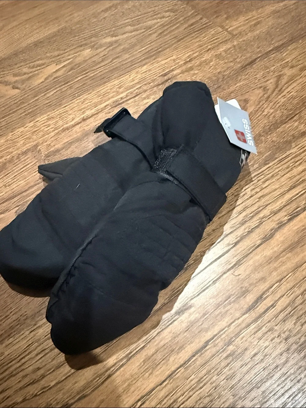 New Black Insulated Winter Mittens